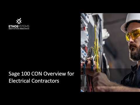Electrical Contractors and Sage 100 CON