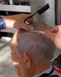 55K views · 937 reactions | Fashionable haircut for Grandpa ✅ | Barber-Man | Facebook