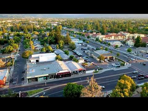 Aerial Highlights of The City of Campbell, California