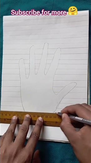 How to Draw invisible hand 🫳