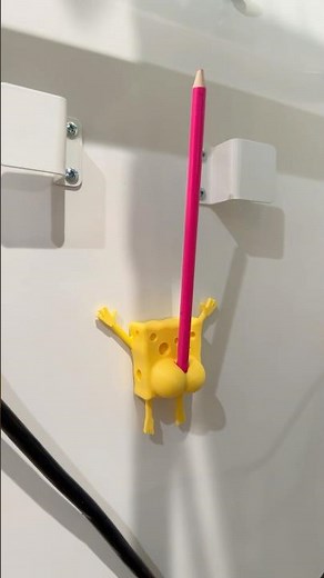 SpongeBob Pen Holder 3D Print 😏 #3dprinting #3dprint #bambulab