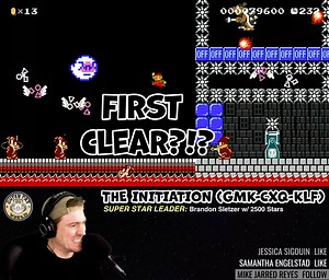 173K views · 1.3K reactions | THE INITIATION: FIRST CLEAR?!? Playing The Latest $ells Level (GMK-CXQ-KLF) In Mario Maker 2 On The Nintendo Switch I’m live every day at 6PM & 9PM EST, follow me here: fb.gg/SuperPatWorld | Super Pat World | Facebook