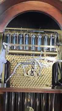 Nice Westminster Chime Sound on Herschede 9 Tube Grandfather Clock