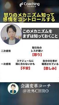 【アンガーマネジメント】怒りのメカニズムを知ることで感情をコントロールする／部下をエンパワーメントする