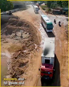 Heavy Vehicles Crossing Temporary River Causeway. #FerryTransport #RiverCrossing | Fun club