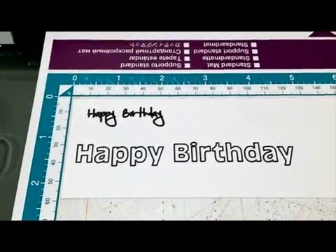 Choosing Handwriting Fonts for use with a ScanNCut Pen Tool