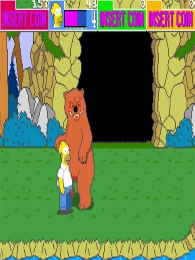 The Simpsons Arcade Game (1991): The Ultimate 4-Player Springfield Brawl! 🍩 #gamingshorts
