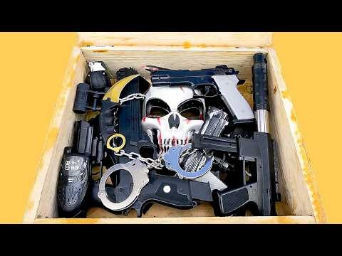 Hacker Weapon Box! 💀 Skull Mask, Toy Guns, Handcuffs & Tactical Gear Inside