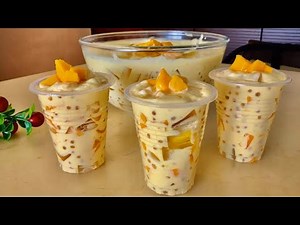 Sago Dessert with 250 ml Cream | Easy Tapioca Pearl Dessert
