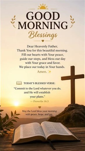 Morning Blessings PrayerGod Blessings Message#shorts #dailyprayer #morningprayer