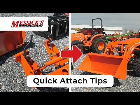 Skid Steer Quick Coupler Attachment Tips