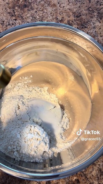 Way better than store bought bread 🍞 🧈 Ingredients: - 1 1/2 cups warm water - 2 tsp active dry yeast - 1 tbsp sugar or honey - 3 cups flour - 2 tsp salt 1. Mix water, yeast, and sugar in a bowl. Let yeast mixture activate for 5-10 minutes. 2. Add flour and salt and mix until you have a tacky ball of dough. 3. Cover and let rest for 1.5-2 hours or until dough has doubled. 4. Place dough on floured surface and fold. 5. Place in greased bread pan and score. 6. Cover and bake for 30 minutes at 450