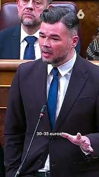 El contundente mensaje de Gabriel #Rufian en el Congreso