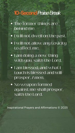 ASMR Prayer: 10-Second Praise Break—Releasing the Past and Embracing God’s New Season