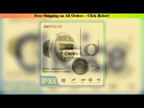 Boat Radio System Media Player Marine Radio /Speaker /FM AM Antenna Waterproof