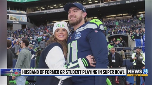 'Unbelievable': At Super Bowl LX, Grand Rapids native will cheer on her husband