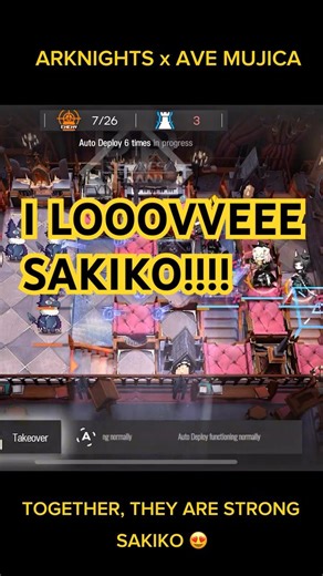 Arknights x Ave Mujica! They buff each other, especially Sakiko 🥰 #arknights #arknightsglobal