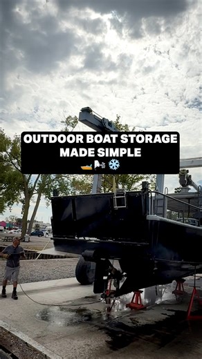 12K views · 93 reactions | Outdoor Boat Storage made simple! ⚓️ Drop your boat off the night before — we’ll lift it, power wash it, and get it ready for winter. ❄️ Our one-stop winter storage service is quick, easy, and fully handled by our expert team. We’re now accepting boats from outside the marina too — and we’d love to have you!  #MarinaLife #BoatStorage #MichiganBoating #WinterPrep #HumbugMarina | Humbug Marina of Gibraltar | Facebook