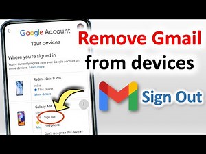 How to Remove Gmail Account from Other devices | Google Account Sign Out | Gmail Sign Out
