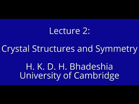 Crystal Structures and Symmetry (2015)