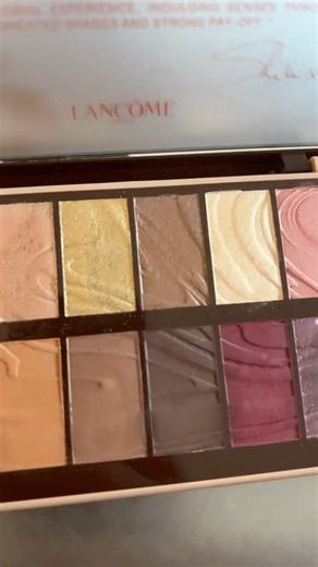 Lancome Idole! Cafe Crush Eyeshadow Palette: Swatches on deep skin tone #makeuptutorial #makeup