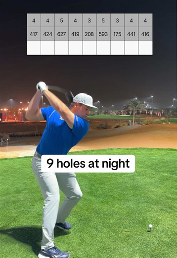 Nine Holes of Night Golf Fun