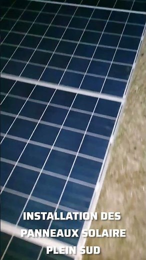 south-facing solar installation