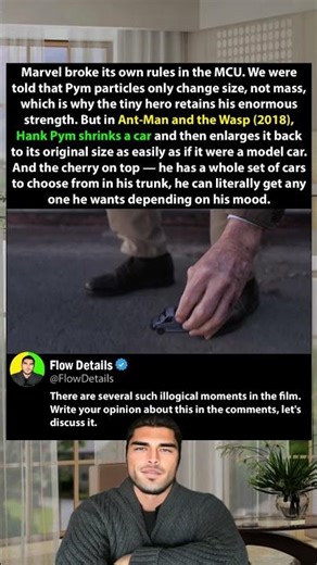 MCU broke its rules! Pym particles defy logic with cars in Ant-Man! 🚗💥 #Marvel