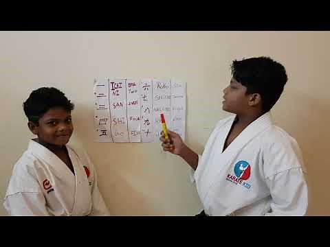 KARATE Counting numbers from 1 to 10 in Japanese