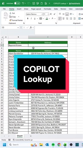 This formula just killed XLOOKUP‼️ 💀 #cheatsheets #excel #copilot #ai #lookup