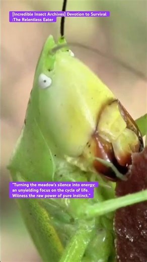 [Incredible Insect Archives] Devotion to Survival:The Relentless Eater #4k #insects #asmr #nature