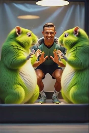 This Is What Happens When Ronaldo & Messi Dance With Unusual Animals 🕺🦊🐺✨