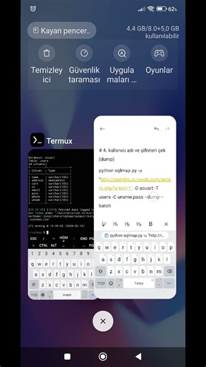 SQL INJECTION İLE VERİTABANI ELE GEÇİRMEK BU KADAR KOLAY! (SQLMAP) #termux #coding #sibergüvenlik