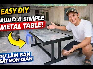 How To Build A Simple Metal Table (Step-by-Step DIY)