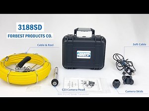 Forbest 3188SD - Sewer Pipe Inspection Unboxing & Setup