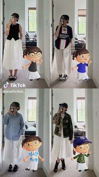 Embrace White Bottoms in Animal Crossing Outfits