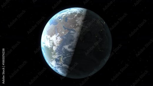 Location and map of Laos on the surface of the earth at nighttime.