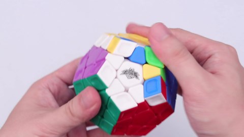 D-FantiX Cyclone Boys 3x3 Megaminx Stickerless Speed Cube Pentagonal Dodecahedron Cube Puzzle Toy