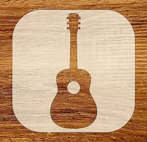 Acoustic Guitar Stencil, Digital Download, SVG, DXF, Stl, Png, Pdf Files - Etsy UK