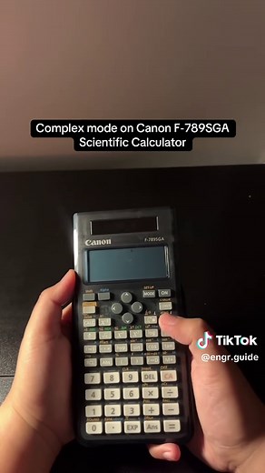 Mastering Complex Mode on Canon F-789SGA Calculator