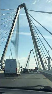 Fahrt über A1: Neue und alte Leverkusener Brücke nebeneinander! 🌉🚗 #A1 #Leverkusen #Brückenbau
