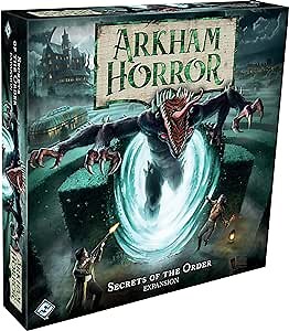 Asmodee Arkham Horror Secrets of The Order Board Game Expansion - New Investigators, Scenarios, and Horrors, Cooperative Mystery Game, Ages 14+, 1-6 Players, 2-3 Hour Playtime