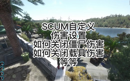 SCUM自定义伤害设置，如何关闭僵尸伤害，如何关闭载具伤害等等