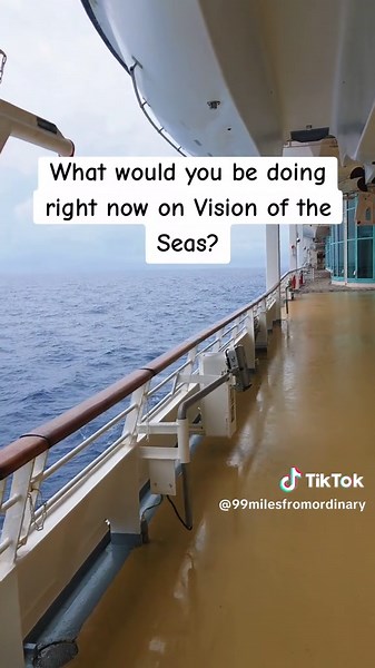 Walking the deck of Vision of the Seas #cruise #visionoftheseas #royalcarribean #CruiseLife
