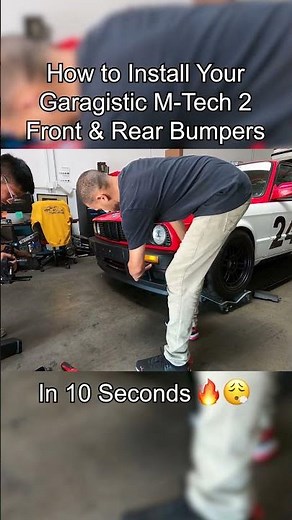 How To Install E30 MTech 2 Bumpers in 10 SECONDS! #bmwe30 #bmw #e30 #garagistic #bodykit