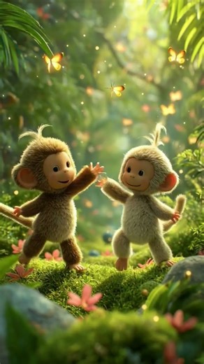 Baby Monkey Dance Performance 😂💃#shorts #trendingshorts #viral #monkey