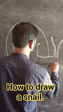 How to draw a snail step by step. #howto #draw #snail #tutorial #easy #learn #art #drawing
