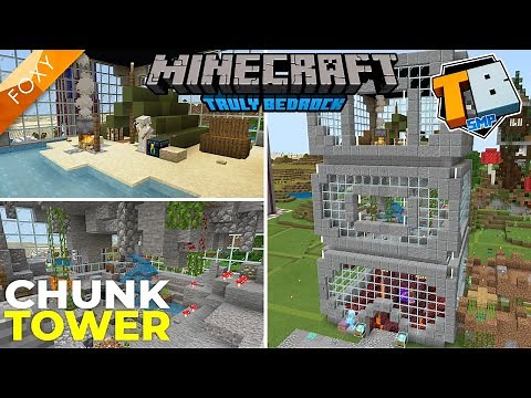 ONE CHUNK TOWER | Truly Bedrock Season 2 [7] | Minecraft Bedrock Edition 1.14 SMP