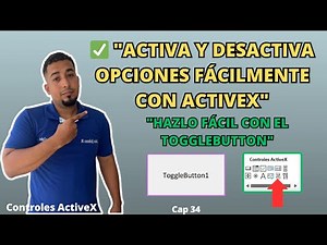ToggleButton in Excel: Control and Configure with ActiveX Chapter 34 #sepamosexcel