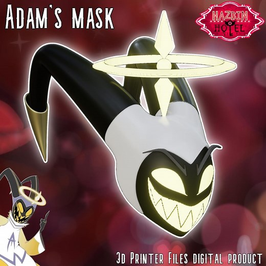 Adam Helmet Hazbin Hotel 3D Printer Files Digital Product - Etsy